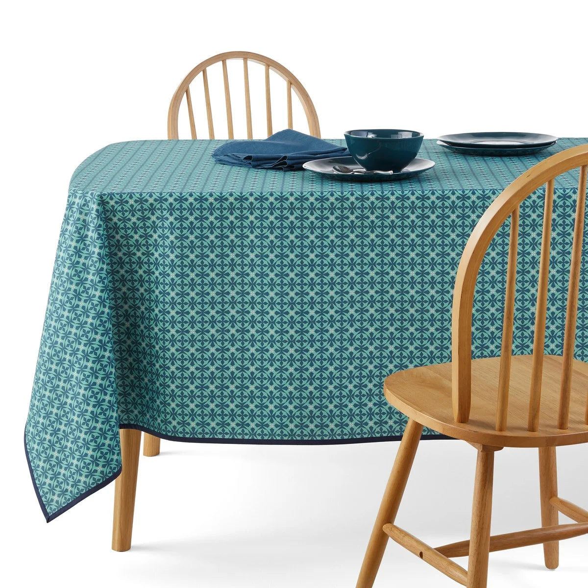 Nappe rectangle moderne manuelle vert