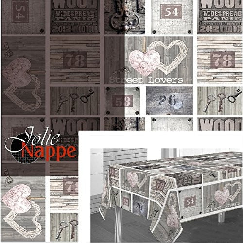 nappe rectangulaires motif coeur