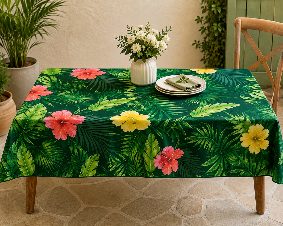 Toile cirée Motif Feuille Florale