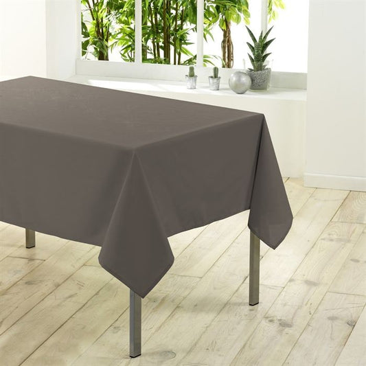 nappe rectangulaire unie taupe
