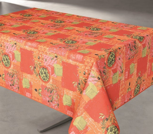 Nappe rectangulaire Nyons corail